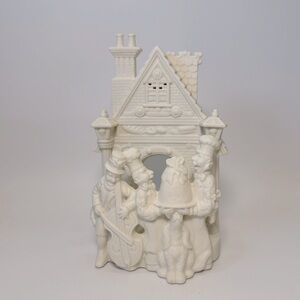 VTG 1990's Partylite P7133 Bakery Village Carolers Christmas Candle Holder‎